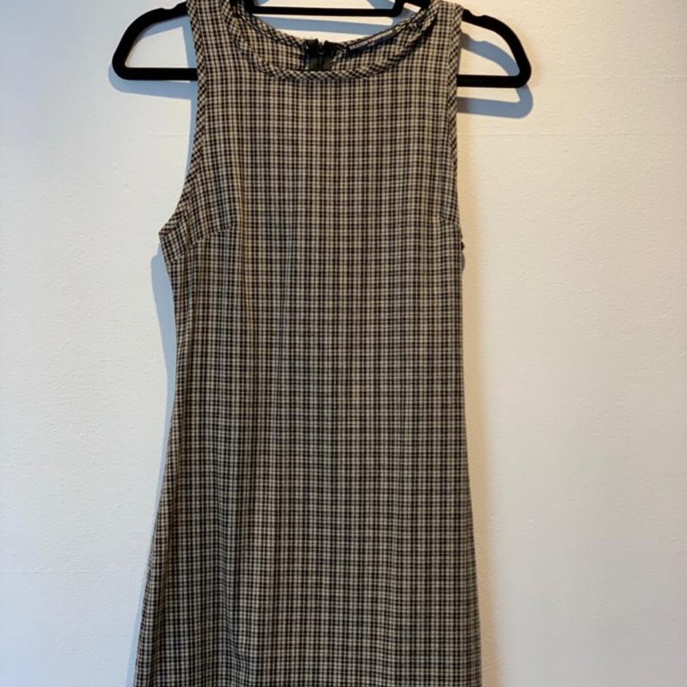 Brandy Melleville Preppy Fitted Brown/black Plaid